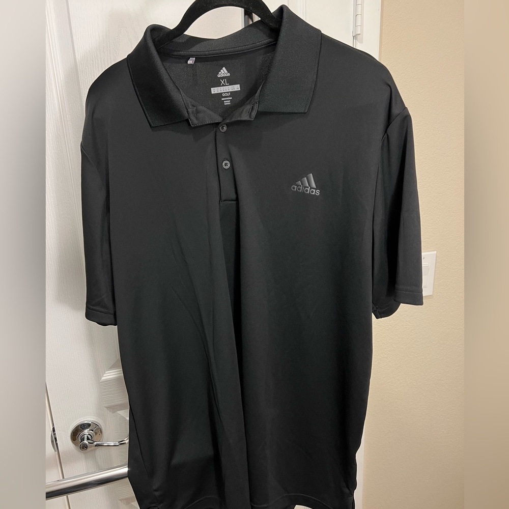 Black, Adidas Golf Shirt, great condition.